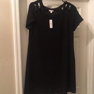 NWT Black Shift Dress